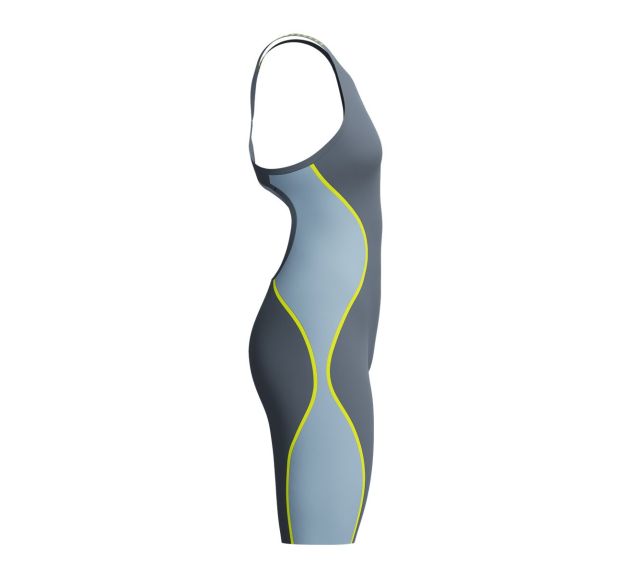 Fastskin LZR Racer Pure Intent 2.0 Closedback Kneeskin Grey Lead/Acadia Blue/Hyper Yellow