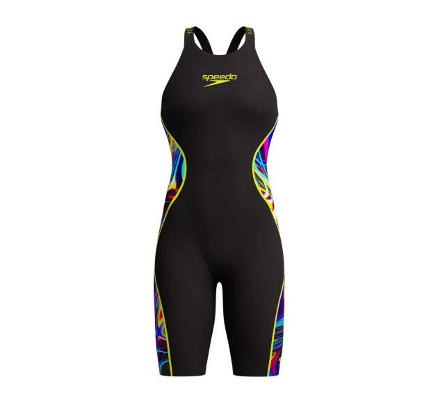Fastskin LZR Racer Pure Intent 2.0 Openback Kneeskin Black/Molten Blur/Hyper Yellow
