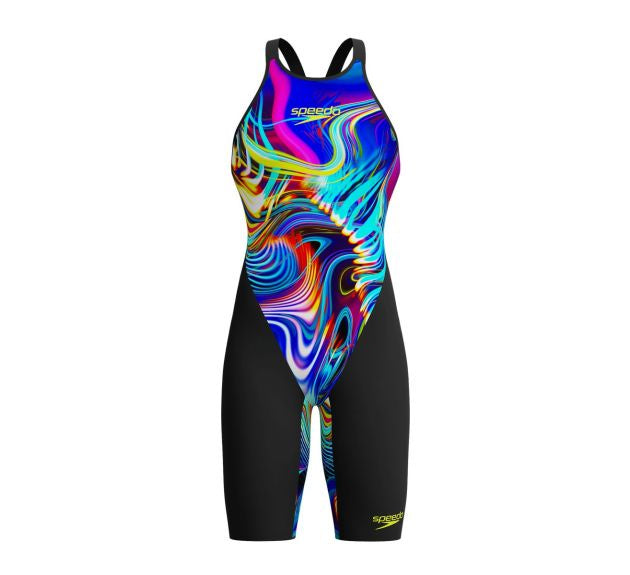 Fastskin LZR Racer Pure Valor 2.0 Openback Kneeskin Black/Molten Blur