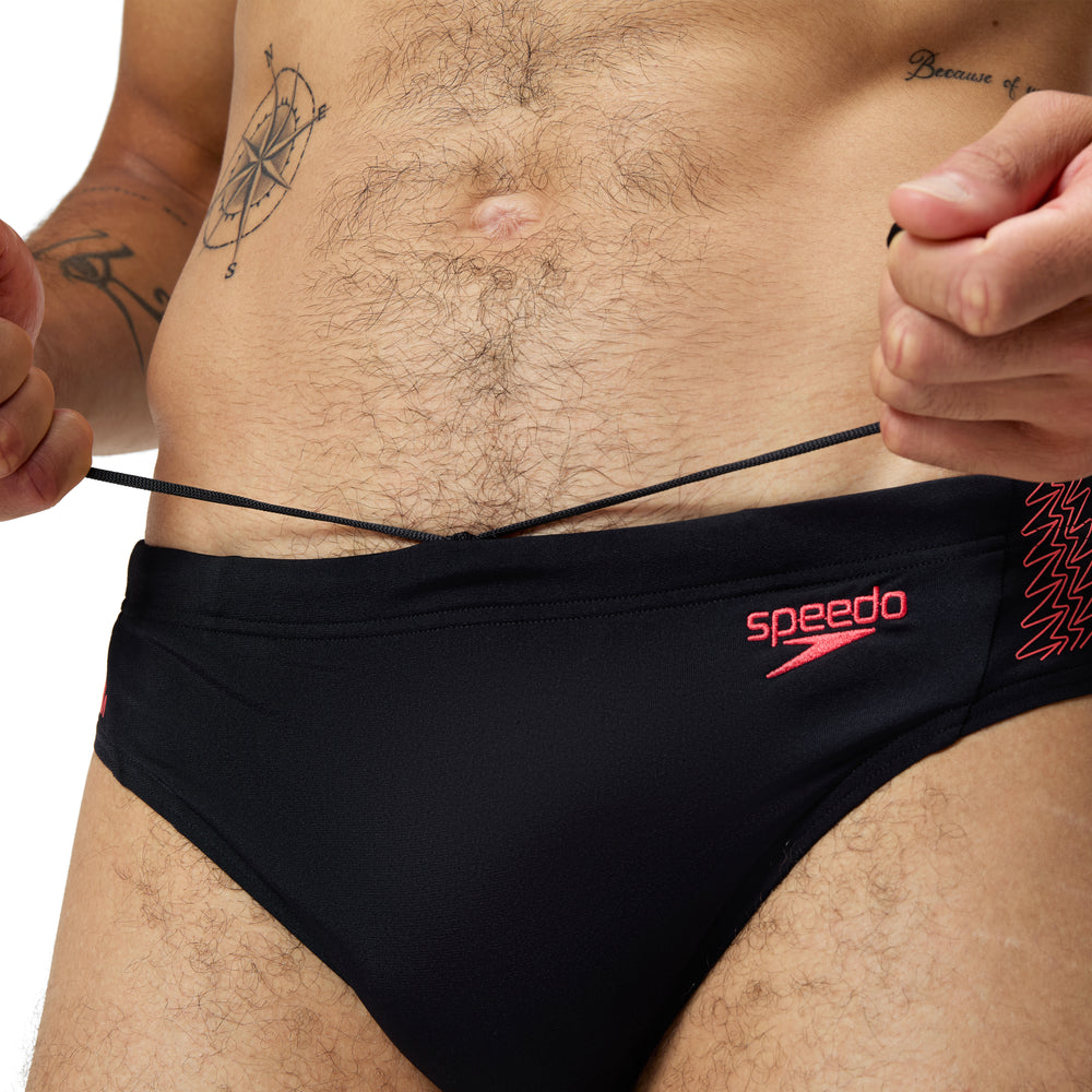 Mens 7cm Hyperboom Splice Brief Black/Coral