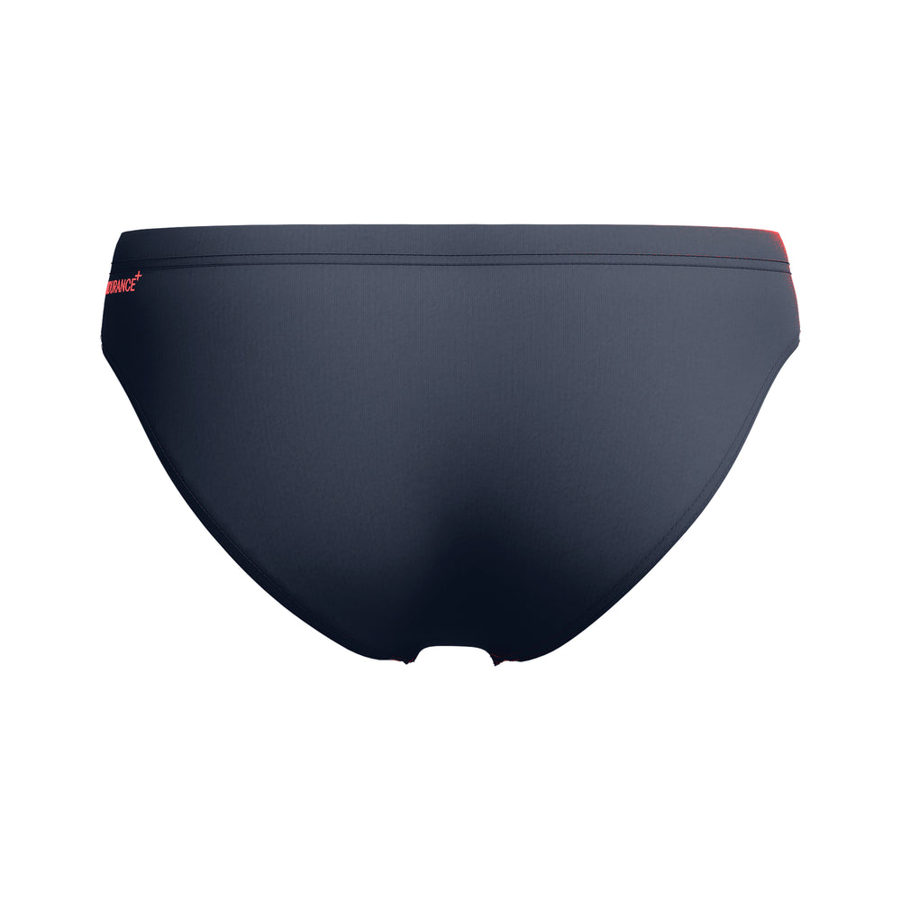 Mens Hyperboom Splice 7cm Brief Grey Lead/Neon Coral