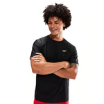 Mens Essential Short Sleeve Sun Top Black