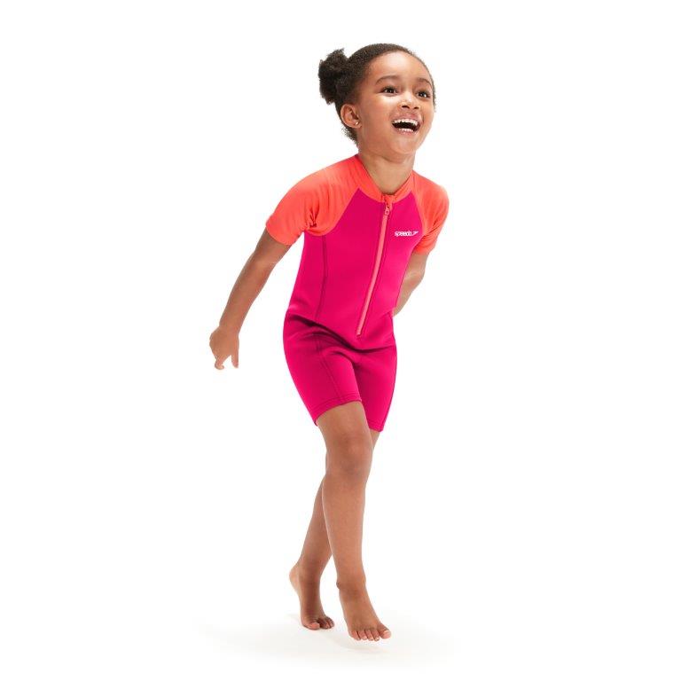 Toddler Girls Wetsuit Cherry Pink/Coral