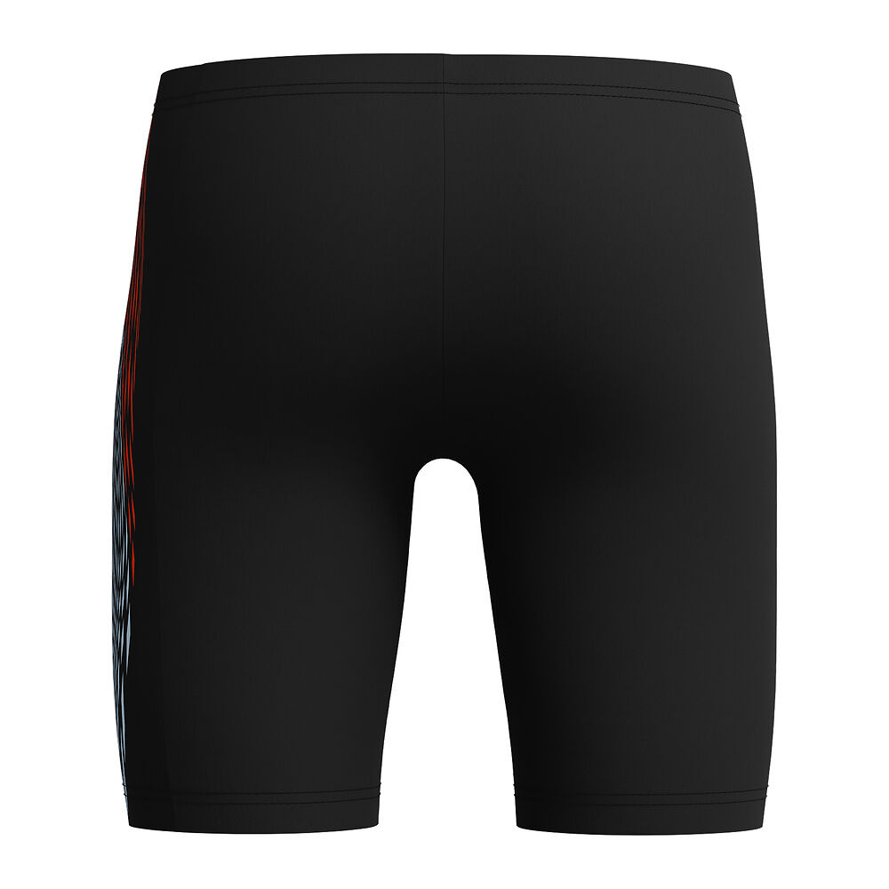 Boys Tech Panel Jammer Black/Red Ginger