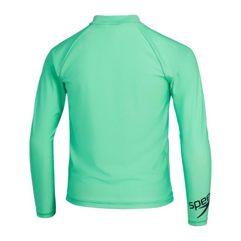 Boys Long Sleeve Sun Top Green/Black