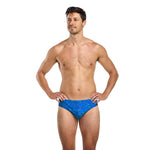 Mens Allover 7cm Brief Lagoon Blue