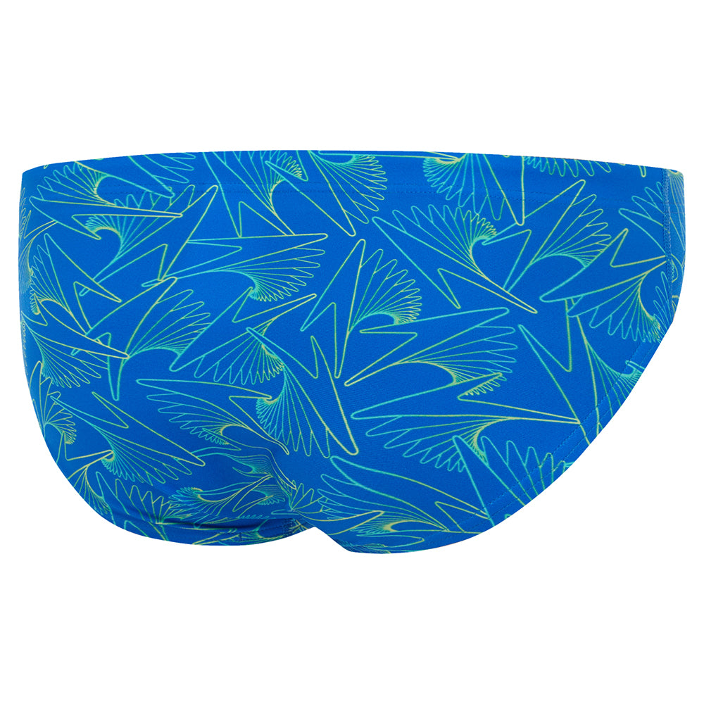 Mens Allover 7cm Brief Lagoon Blue