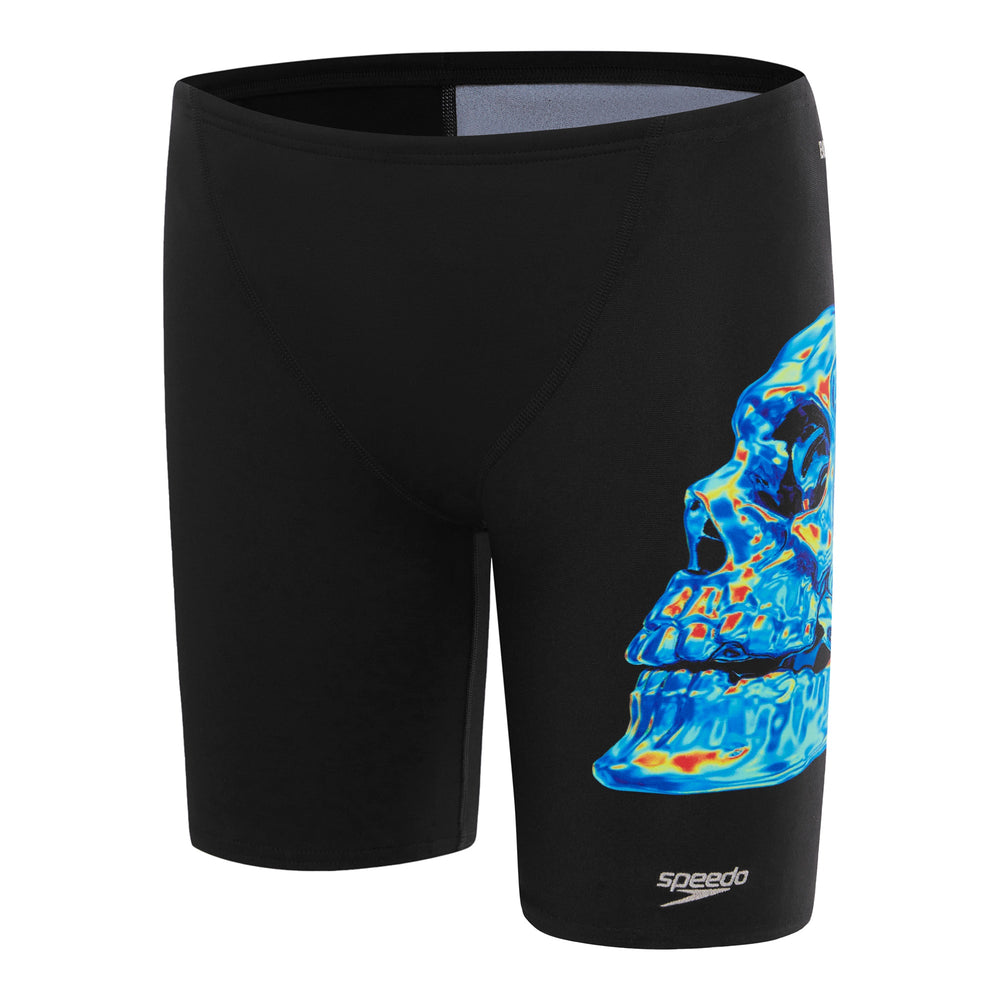 Boys Skull V-Cut Jammer Black/Blue/Cobalt