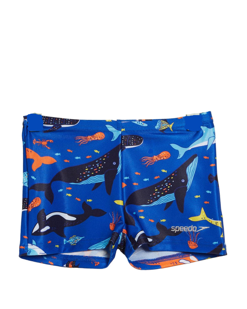 Toddler Boys Shark Aquashort Blue/Lobster/Canary
