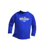 Toddler Boys Shark Long Sleeve Sun Top Blue/Lobster