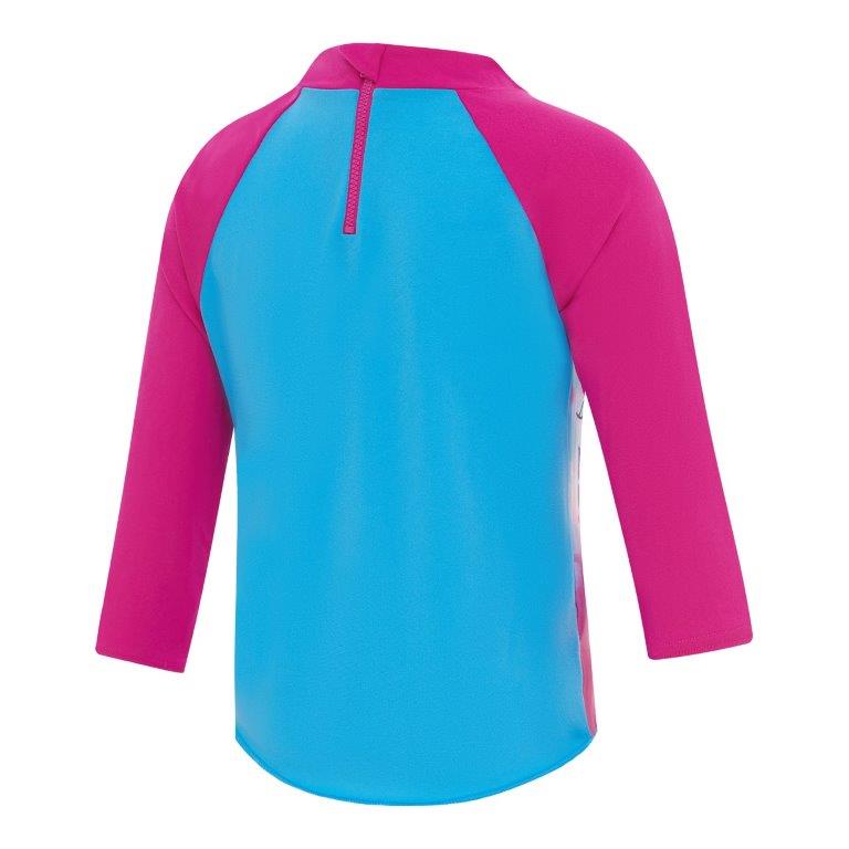 Toddler Girls Long Sleeve Sun Top Pink/Blue