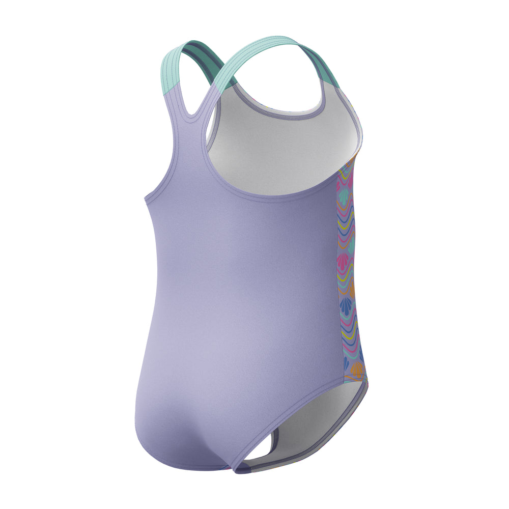 Toddler Girls Print One Piece Bright Lavender