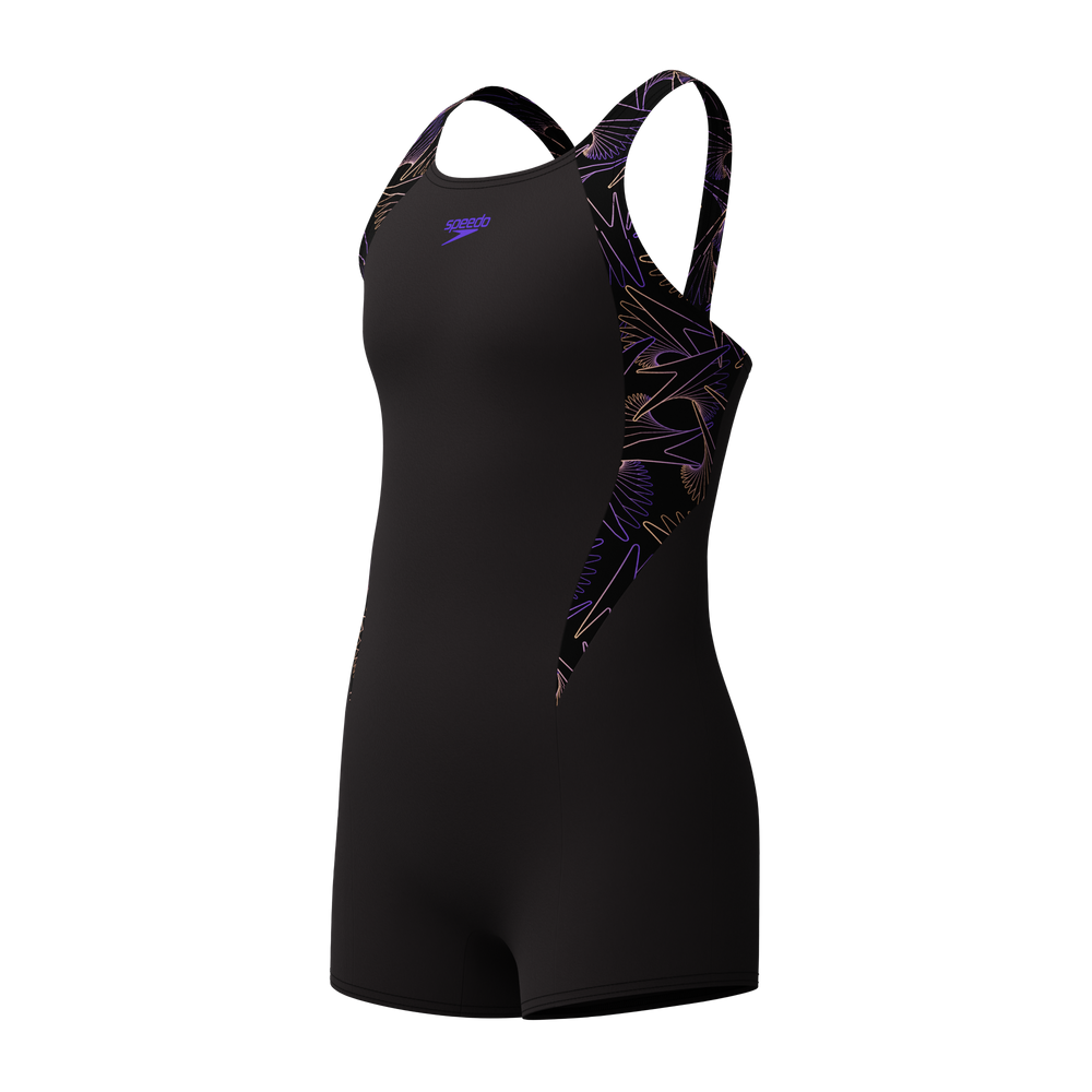 Girls Hyperboom Splice Legsuit Bright Peach