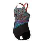 Girls Digital Placement Powerback Neon Coral