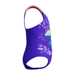 Toddler Girls Digital Printed Swimsuit Indigo Glow