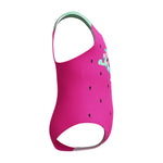 Toddler Girls Digital Printed Swimsuit Neon Bubblegum