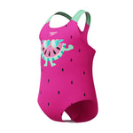 Toddler Girls Digital Printed Swimsuit Neon Bubblegum