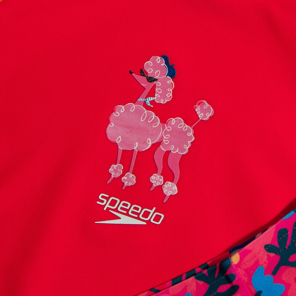 Toddler Girls Digital Short Sleeve Sun Top Set Pink/Coral