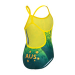 Girls Australia Paris Replica V-Back Navy/Green/Gold