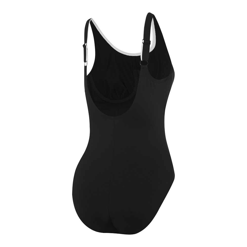 Womens Concealed D-Cup Openback Black/White