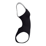 Womens Solid V-Back Black