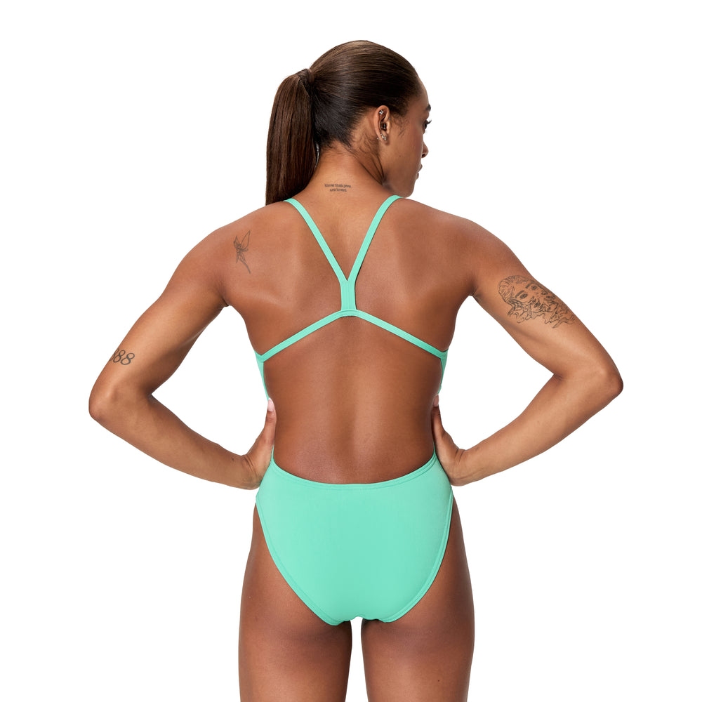 Womens Solid V-Back 2.0 Aqua Breeze