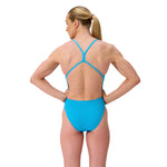 Womens Solid V-Back Picton Blue
