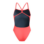 Womens Solid V-Back Neon Coral