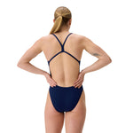 Womens Solid V-Back Team Navy