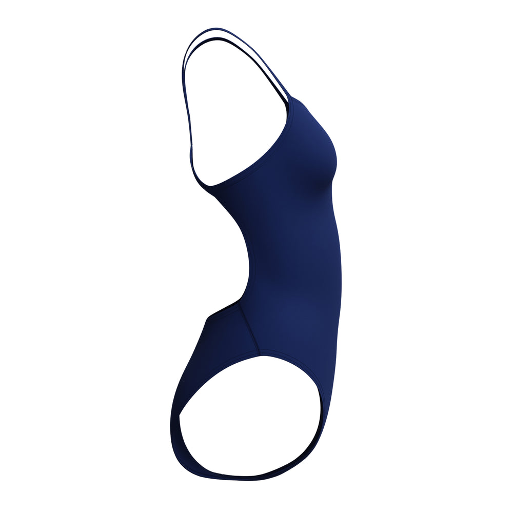 Womens Solid V-Back Team Navy