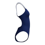 Womens Solid V-Back Team Navy