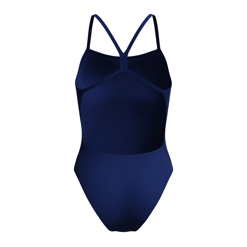 Womens Solid V-Back Team Navy