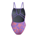 Womens Printed Web Back Coral/Indigo