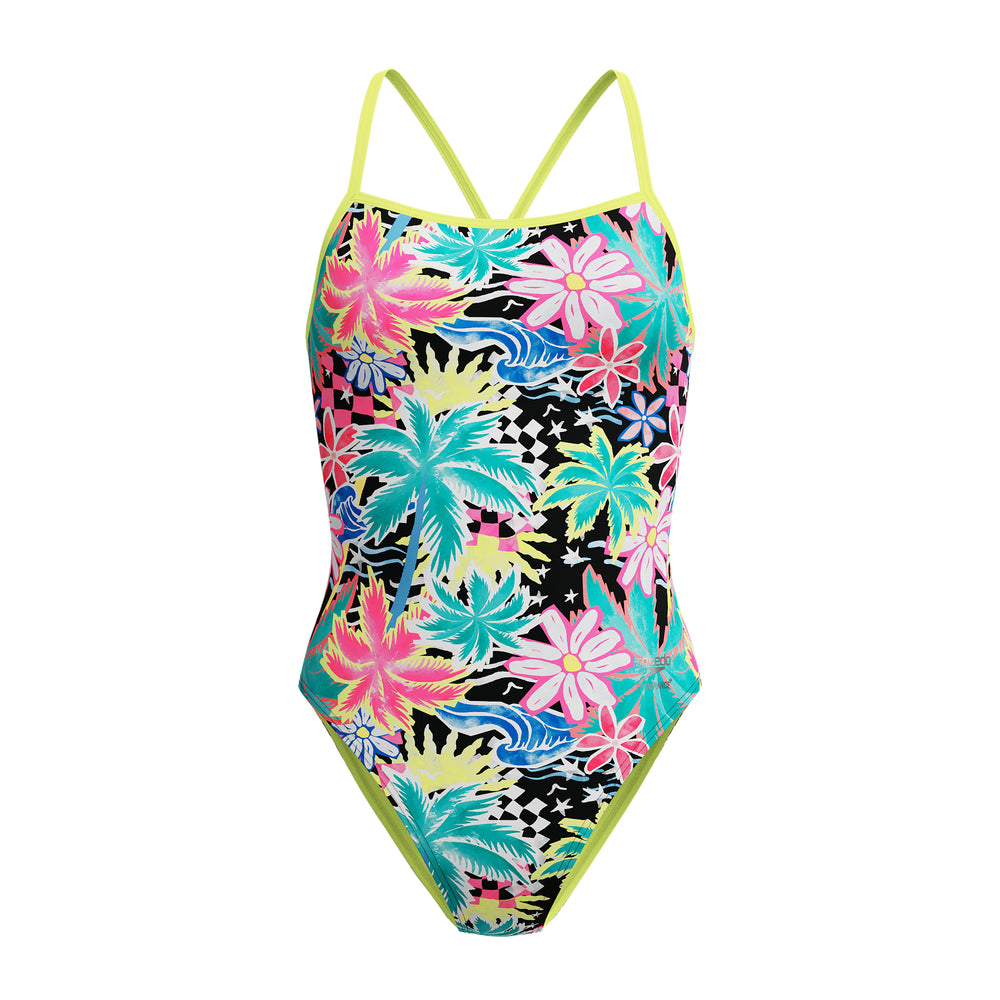 Womens Printed V-Back 2.0 Tropicana/Black