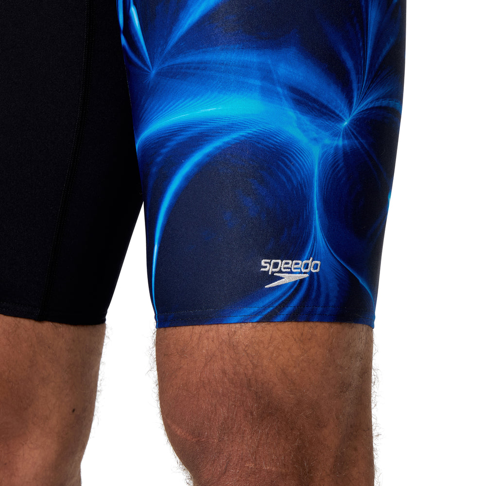 Mens Print V-Cut Jammer Anthracite/Sapphire