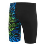 Mens Placement V-Cut Jammer Black/Blue/Green