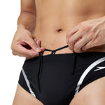 Mens Movement 7cm Brief Black/Silver