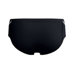 Mens Movement 7cm Brief Black/Silver