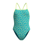Womens Printed Turnback Bloom Burst/Turquoise