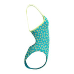 Womens Printed Turnback Bloom Burst/Turquoise