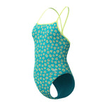 Womens Printed Turnback Bloom Burst/Turquoise