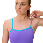 Womens Solid Tri Back Indigo/Blue