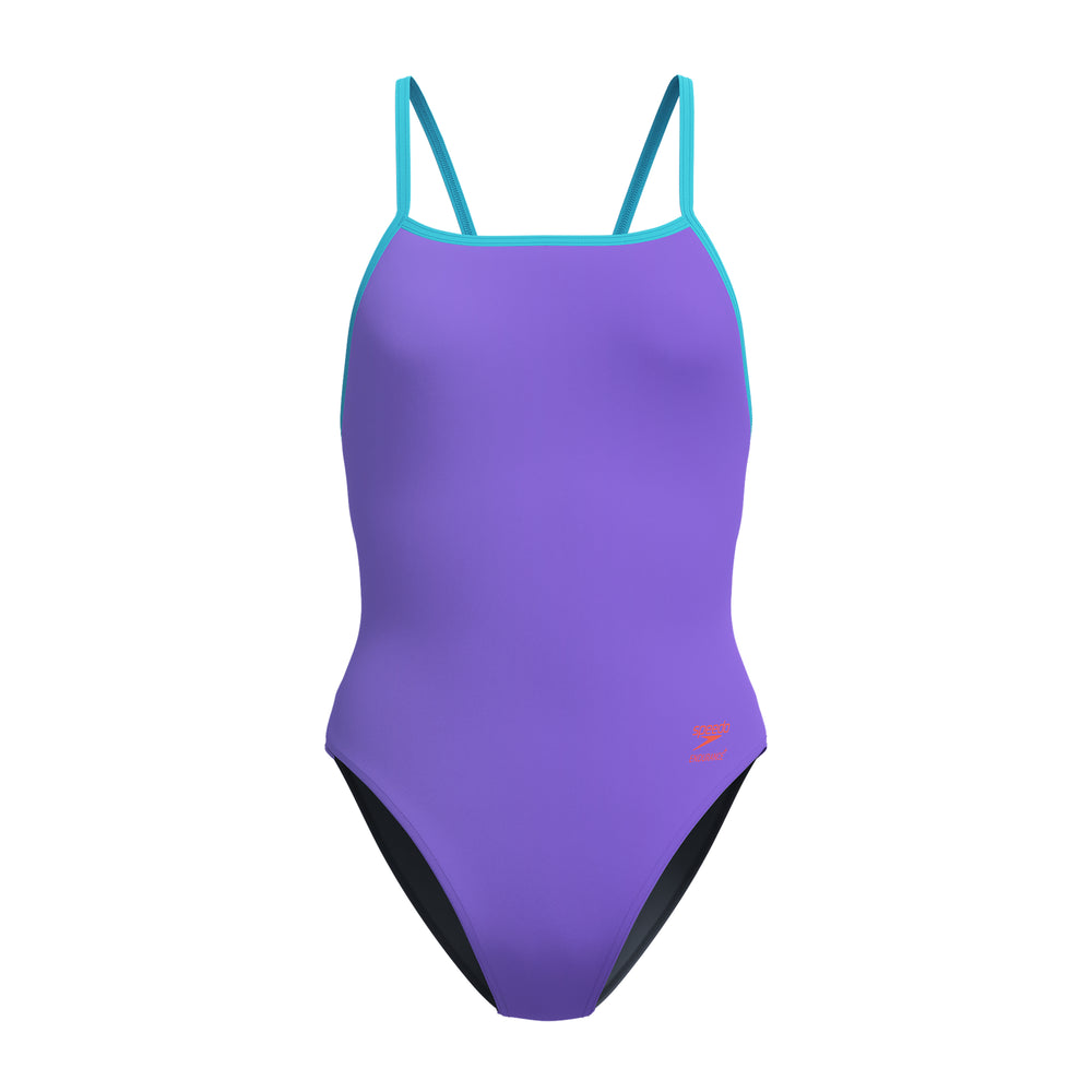 Womens Solid Tri Back Indigo/Blue