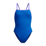 Womens Solid Tri Back Blue/Indigo Glow