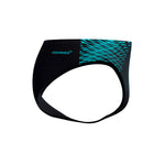 Mens Enndurancee+ 7cm Tech Panel Brief Black/Turquoise Gem