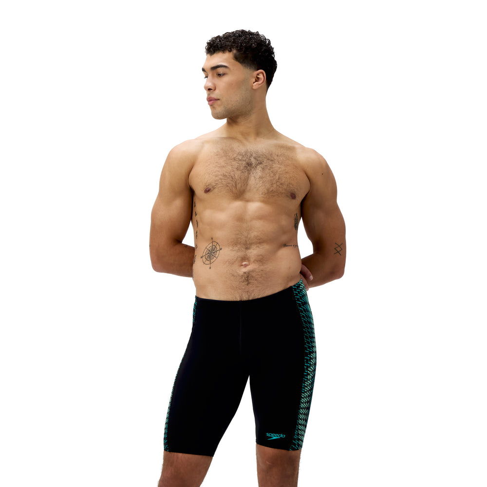 Mens Endurance+ Tech Panel Jammer Black/Turquoise Gem