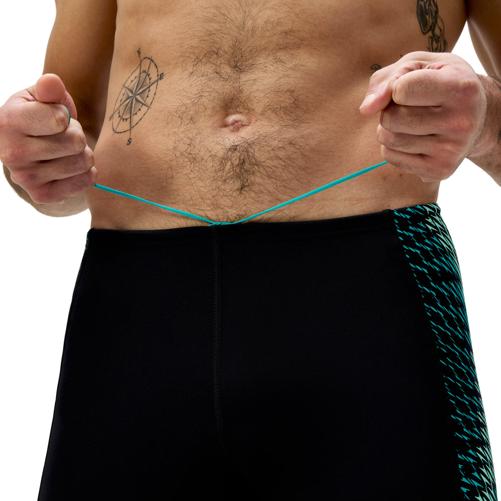 Mens Endurance+ Tech Panel Jammer Black/Turquoise Gem