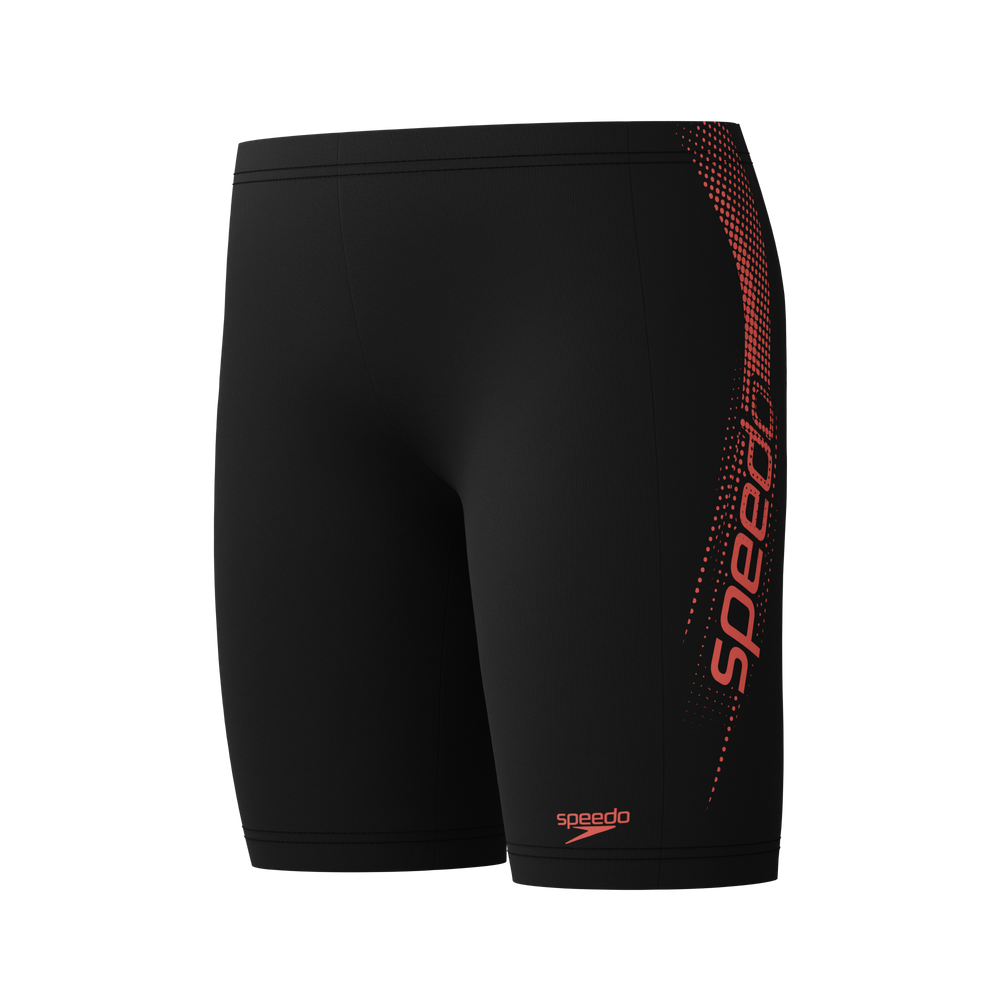 Boys Sport Logo Jammer Black/Neon