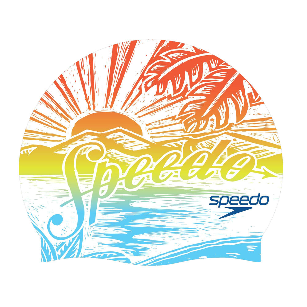 Printed Silicon Cap Speedo Sunset