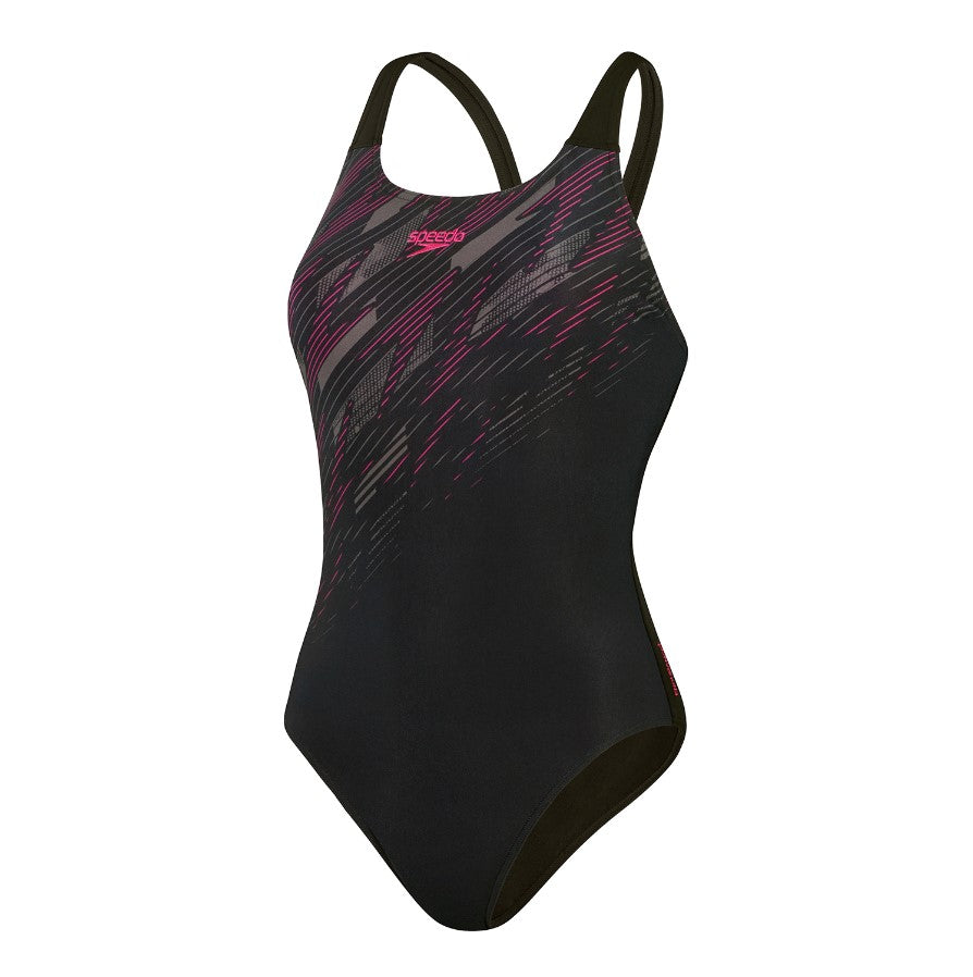 Womens Hyperboom Placement Muscleback Black/Pink